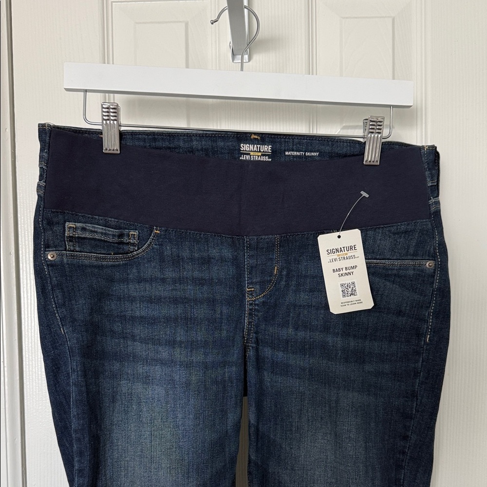 Levi Strauss Signature Gold Maternity Skinny Jeans Medium Blue NWT